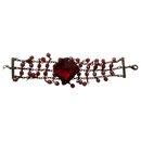 Vintage conditionment bracelet with beautiful ruby red stones - Autre Marque