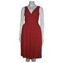 Red silk dress - Temperley London
