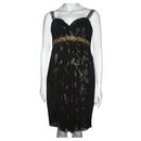 Silk chiffon dress with metal embellishments - Marchesa