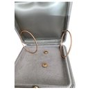 Pink gold hoops and diamonds - Autre Marque