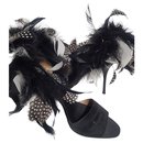 feather heeled sandals - Diego Dolcini