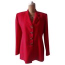 Vintage Blazer oder Jacke in feurigem Rot - Oscar de la Renta