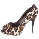 Zapatos con peeptoe de leopardo - Giuseppe Zanotti