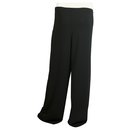 La PERLA Pantalon noir taille élastique Pantalon classique jambe large - sz 48 - La Perla