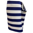 "Jacquemus" deckchair skirt "Marseille parasols" navy waist skirt 40 New with tag