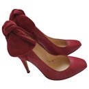 Red leather heels - Carven