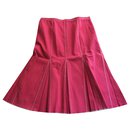 Stretch cotton piqué skirt,taille 38. - Paule Ka