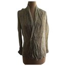 Silk crossover blouse, taille 36/38. - Cerruti 1881