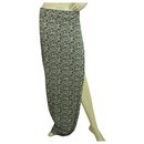 Thakoon - Jupe longue ou robe bustier à motif serpent noir et blanc taille XS