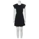 Sandro cut out dress with studs