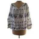 Embroidered blouse, size L. - Maje