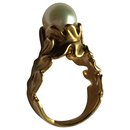 Angela Cummings 18K Gold Pearl Cocktail Ring - Autre Marque
