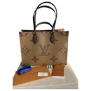 Louis Vuitton Onthego MM Bag Monogram Reverse Canvas