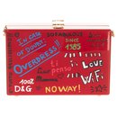 DOLCE & GABBANA Clutch Box Bag HANDGEFERTIGTER Wanddruck Made in Italy - Dolce & Gabbana