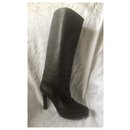 Heeled knee high leather boots - Sergio Rossi