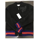 GUCCI JACKET BOMBER BLACK BEE NEW - Gucci