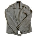 lined-face wool and cashmere-blend biker jacket Tralsmin - Theory