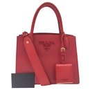 Prada bag in red Saffiano leather