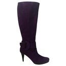Purple handmade knee high boots - Kennel & Schmenger