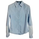 Camisa de algodón celeste - Acne