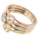 Van Cleef & Arpels Gold Diamond Trinity Hearts Ring