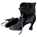 CHANEL suede ankle boots - Chanel