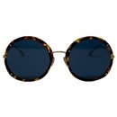 dior occhiali da sole logo DIOR HYPNOTIC 1 Y67A9 YELLOW HAVANA AND GOLD - Dior