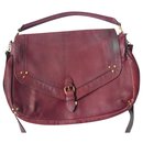 JEROME DREYFUSS Raymond bag patinated red leather GOOD CONDITION - Jerome Dreyfuss