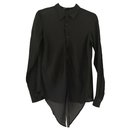 Yohji Yamamoto Y-3 schwarze Bluse