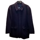 burberry london 90's Single Breasted Wool & Cashmere Coat Removable Nova Check Lining - Burberry