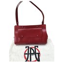 Vintage Jean Paul Gaultier bag in red glossy leather