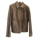 Chevignon brown leather jacket - Autre Marque