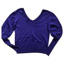 Purple mutton sleeve sweater - Les Petites