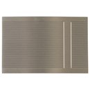 Hermès H rectangular belt buckle striated in silver metal (37MM)