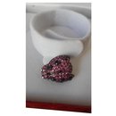 White gold insect brooch with pink sapphires - Autre Marque