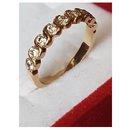 Gold ring 18karat & diamonds - Autre Marque