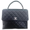 Vintage Chanel Kelly bag with Silver hardware