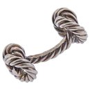 Noeuds Marins, silver rope cufflinks - Hermès