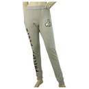 Philipp Plein Gray Black Logo Sweatpants trousers pants size S