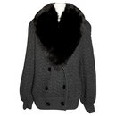 Casaco casaco de lã com pele da Valentino Boutique - Valentino Garavani