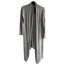 JOAN VASS New York - New With Tag Long Cardigan Gris, Taille XL - Autre Marque
