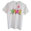 KAWS x Uniqlo 2016 collaborazione iconica. Nuovo con tag. Spell-out neon fluo. - Autre Marque