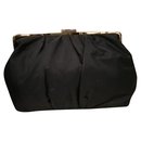 Bulgari black clutch bag