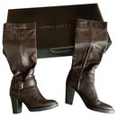 Miss Sixty boots in brown leather, HIGH, in excellent condition