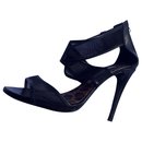 DvF Mesh and leather high heels - Diane Von Furstenberg