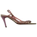 Pastel coloured leather strappy sandals - Escada