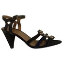 Strappy sandals from leather and suede - Sonia Rykiel