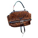 Zadig & Voltaire reversible black and leopard bag, new