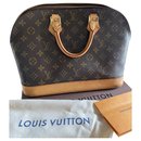 Louis Vuitton Alma MM Monogram Canvas Handbag