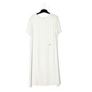 Vestido Chanel com mistura de algodão branco mínimo fr40/42